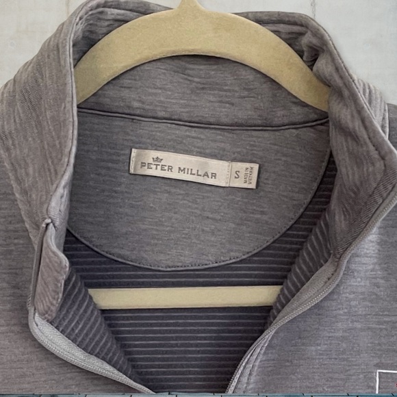 Peter Millar Women’s Grey Quarter Zipper Golf Pullover Top - Picture 3 of 9